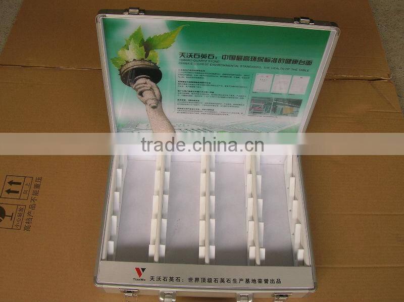 aluminum quartz display box with inner lattice shape
