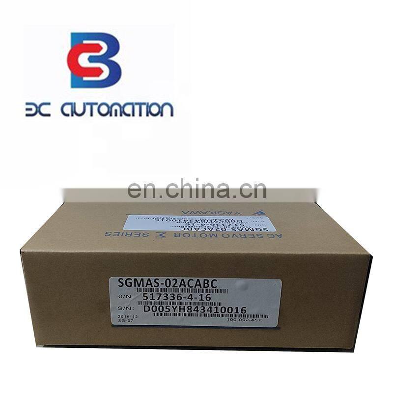 Factory Direct Slaes Yaskawa AC servo motor price 100W SGMAS-02ACABC Motion controller