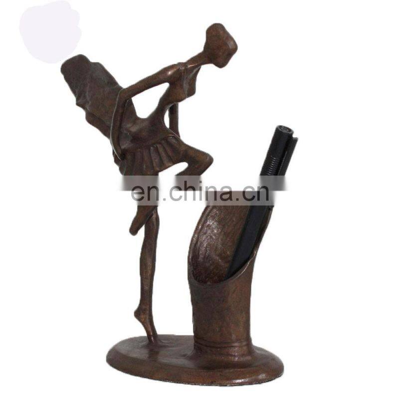 Custom Casting Metal Material Artware Pen Holder Cast Iron Penholder
