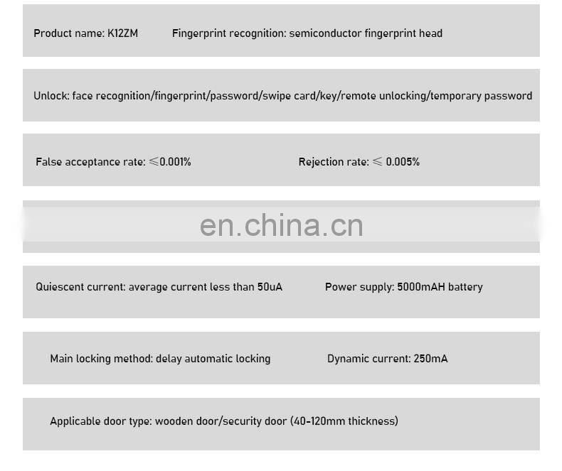 visible cat eye lock outdoor password electronic audio fingerprint gate smart digital door lock with camera for front door