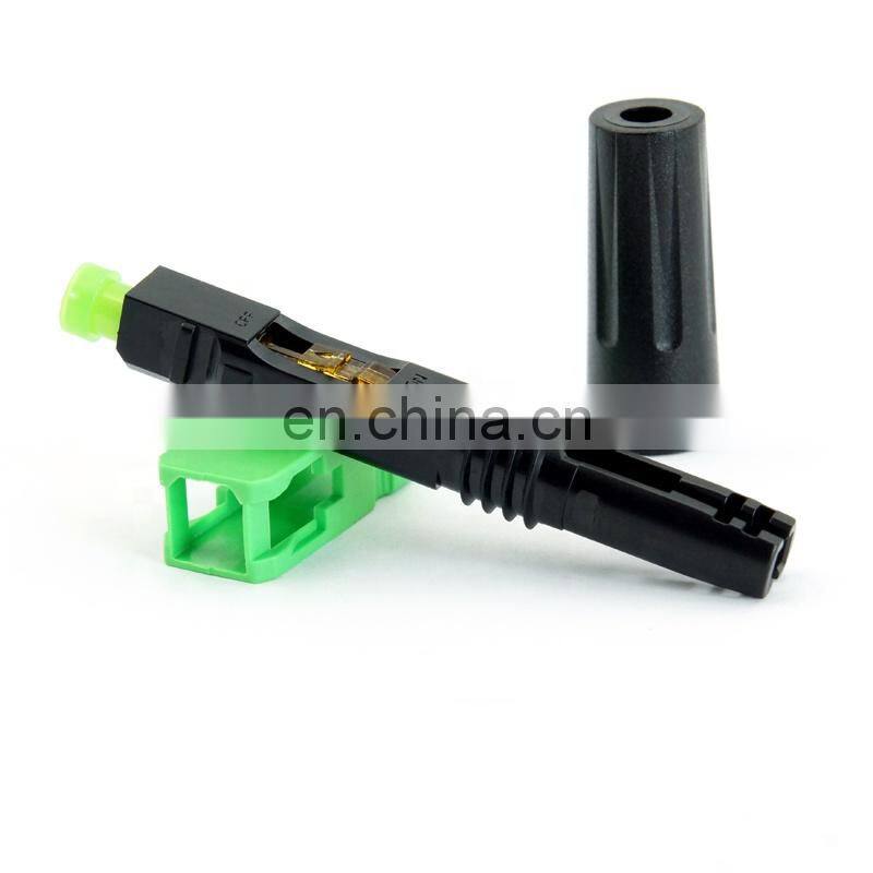 FTTH FTTX sx core fiber optic SC APC UPC green Fiber Optic Fast Connectors