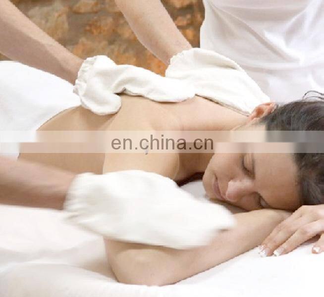 100% Natural Raw Silk Body Facial Massage Glove, Garshana Glove, Ayuervedic Dry Massage Glove