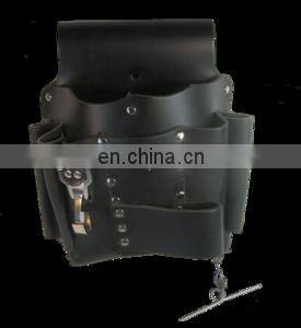 Brown Electrician Tool Bag Silver Green RISING STAR Leather Electrician Tool Pouch Bag