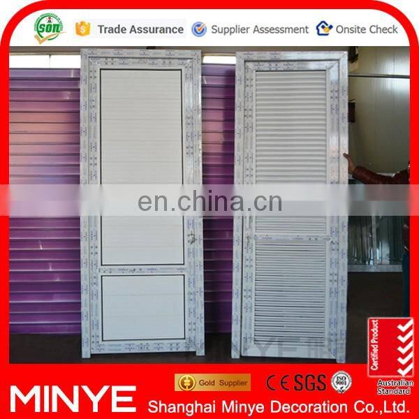 UPVC louver door design without track PVC Louver door for house