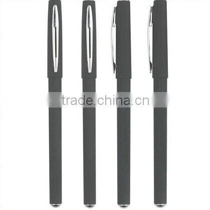 Rubber Finish Gel Ink Pen black gel ink pen