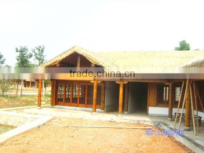 fake thatch made of aluminum