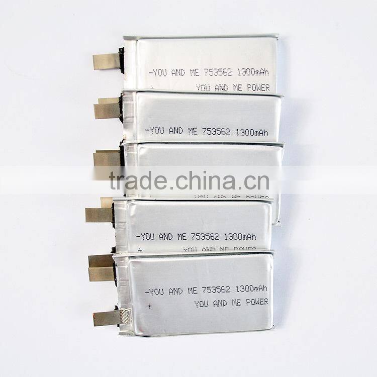 HRB 1300mah 25C lithium polymer battery cell 3.7V high capacity