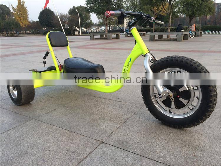 Adult 500W cheap new 3 wheel electric drift scooter drifting racing scooter for sale
