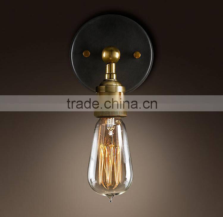 Gunmetal Grand Edison Caged Sconce Wall Lamp