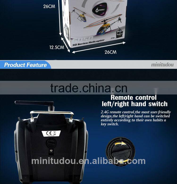 remoto control juguetes / 6 canales helicoptero / 3D stunt /6050 rc helicopter