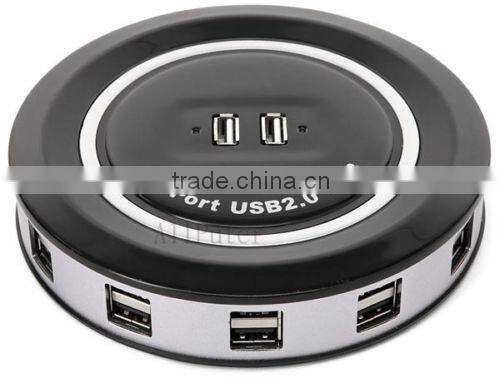 24 Port USB Hub 2.0 with AC Adapter Plug USB Cable Hi-speed