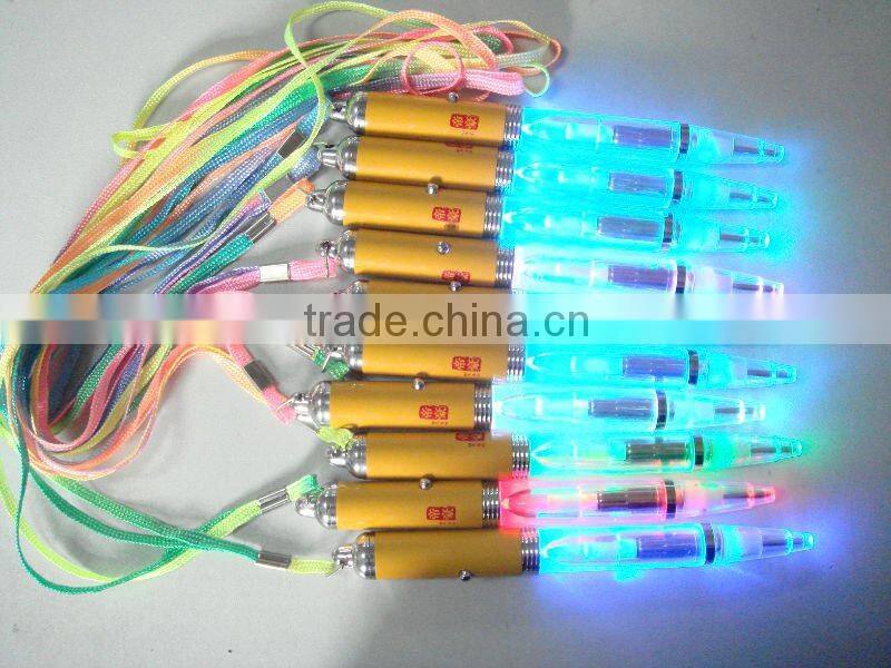 promotional gifts light up pen,led glowing ballpen, led flashlight pen,led logo projector pen,imprinted led light ballpen