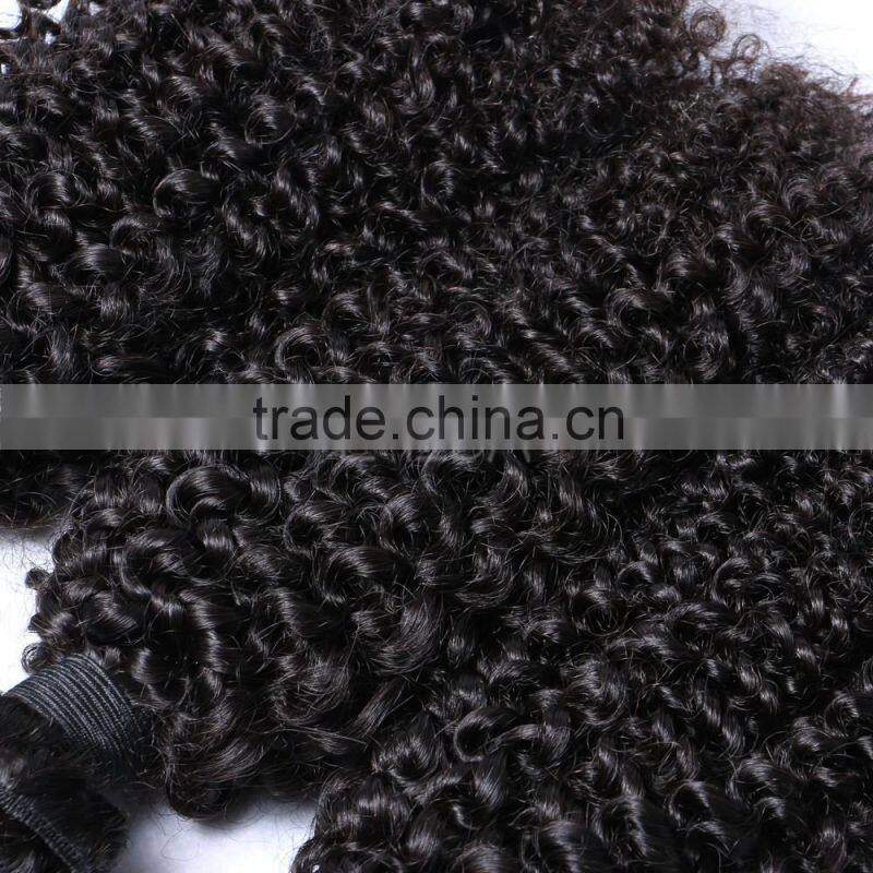 Full cuticle kinky baby curl sew in hair weave, can change color and texture, have in stock could do fast delivery