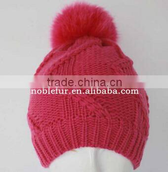 various style rabbit fur plain solid color female pompom headwear