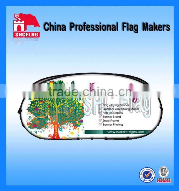2014 new product logo printing with pop up a frame banner