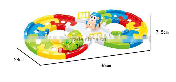 Hot sell toy plastic b/o track cars toy for sale
