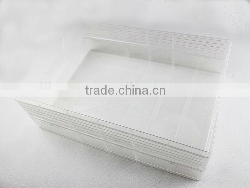 Transparent plastic drawer