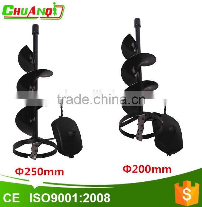 High Carbon Steel Materil Auger Bits / Ice drills for earth auger drilling machine