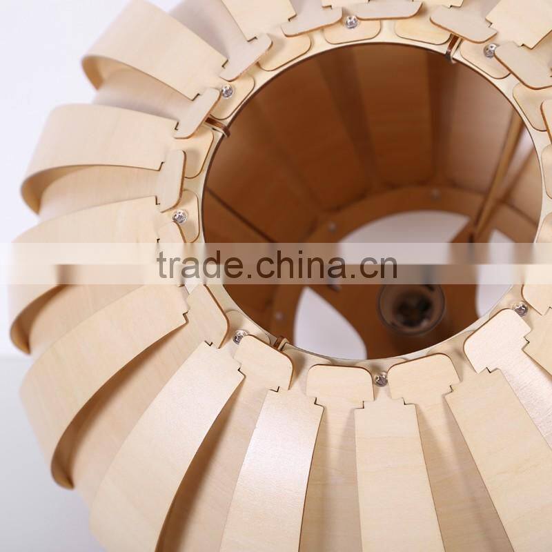 LED pendant Light JK-8005B-24 Beautiful antique wood chandelier wood pendant light