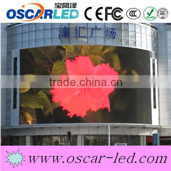 durable goods P10 full color outdoor rgb led display screen Brand new led display video/graphics 160x160 curve led display