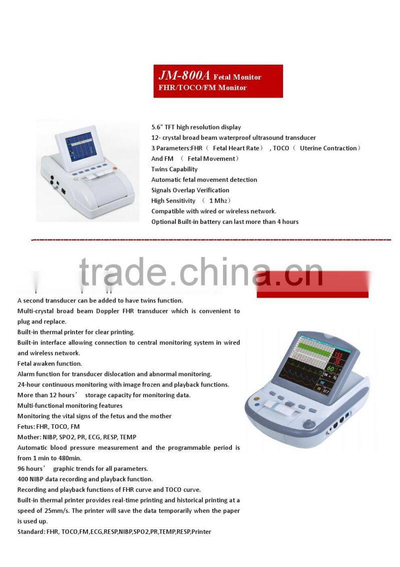 multipara monitor 6 parameters cardiac monitor