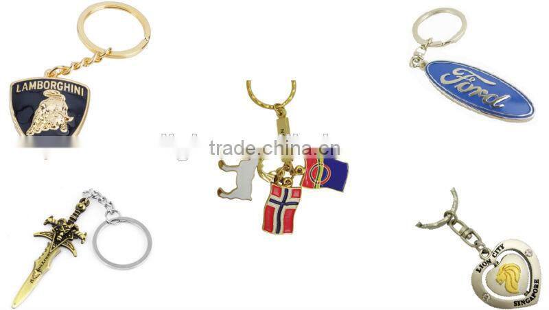 Hot Selling Custom Made Souvenir Customized Guitar Metal Keychain