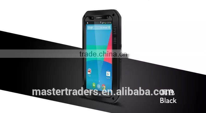 Love Mei Powerful Waterproof Dirtproof Shockproof Metal Protective Case For Motorola Nexus 6 MT-3164