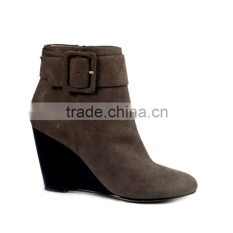 Sexy Round toe wedges knee high boots solid lace up sexy boots Black White PU martin boots for women