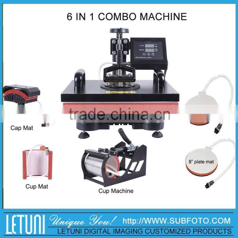 6 in 1 Combo Heat Press Printing Machine