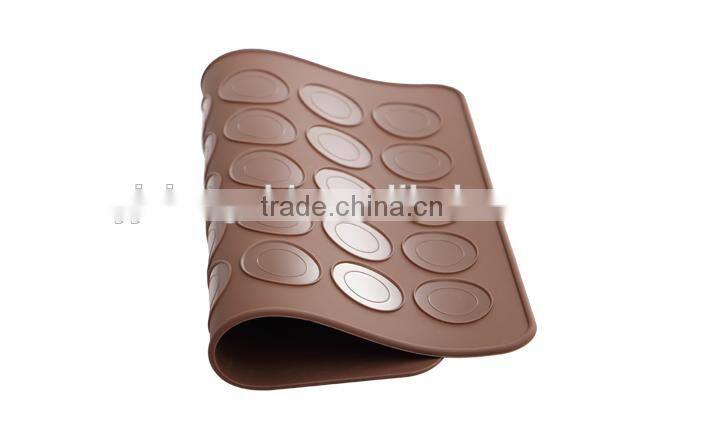 Hot sale FDA and LFGB food grade colorful silicone non-stick Macaron baking mat