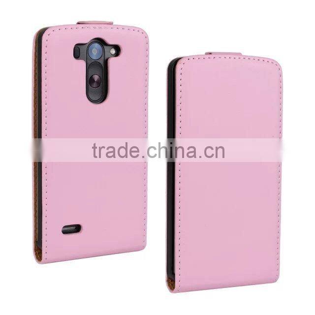Genuine Leather Case for LG G3 Mini Flip Cover Case