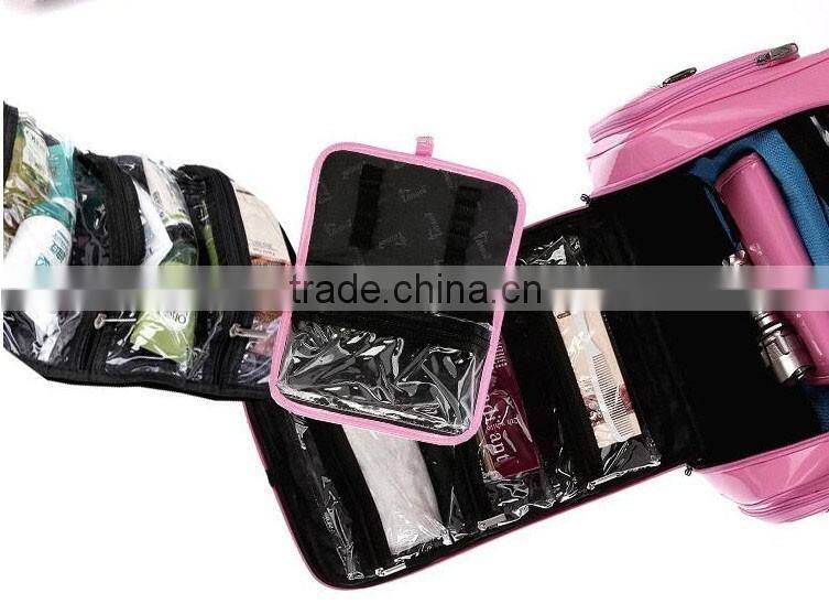 China wholesale pu leather trolley luggage factory,light weight clothing storage box,multifunction suitcase