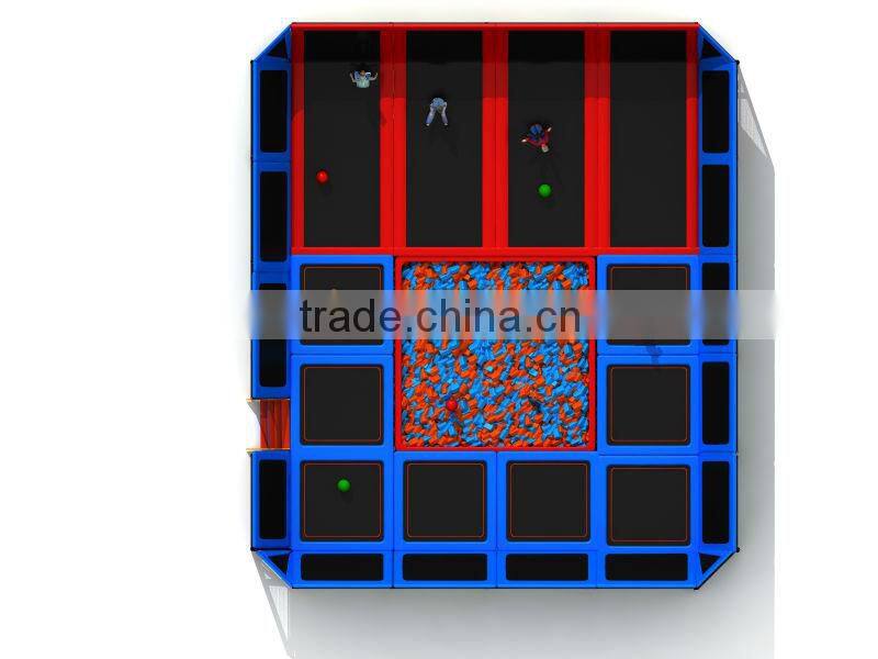 High quality indoor trampoline park for sale with 5 years warranty