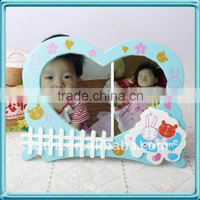 2016 heart shape plasitc photo frame