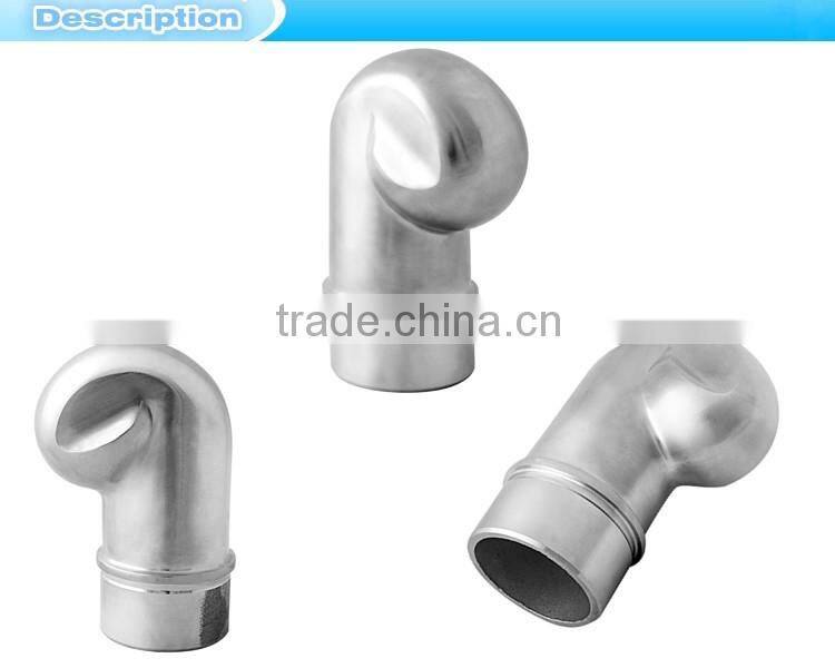 EB-05stainless steel handrails and glass fittings rope handrail fitting