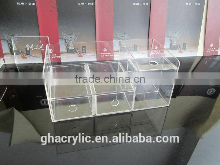 made in china customized size and shape clear acrylic packaging boxes