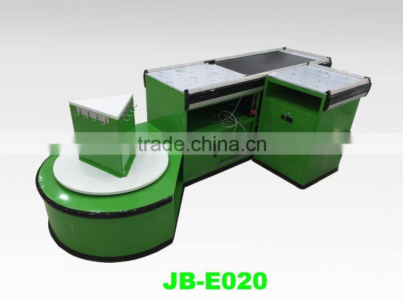 cash checkout counter with belt