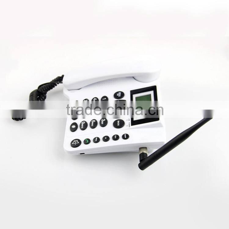 Top selling white color home phone with sim card