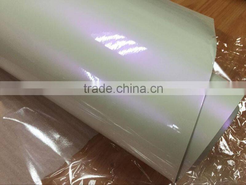 High quality chameleon pearl white car wrap film with air bubbles 1.52*20m each roll