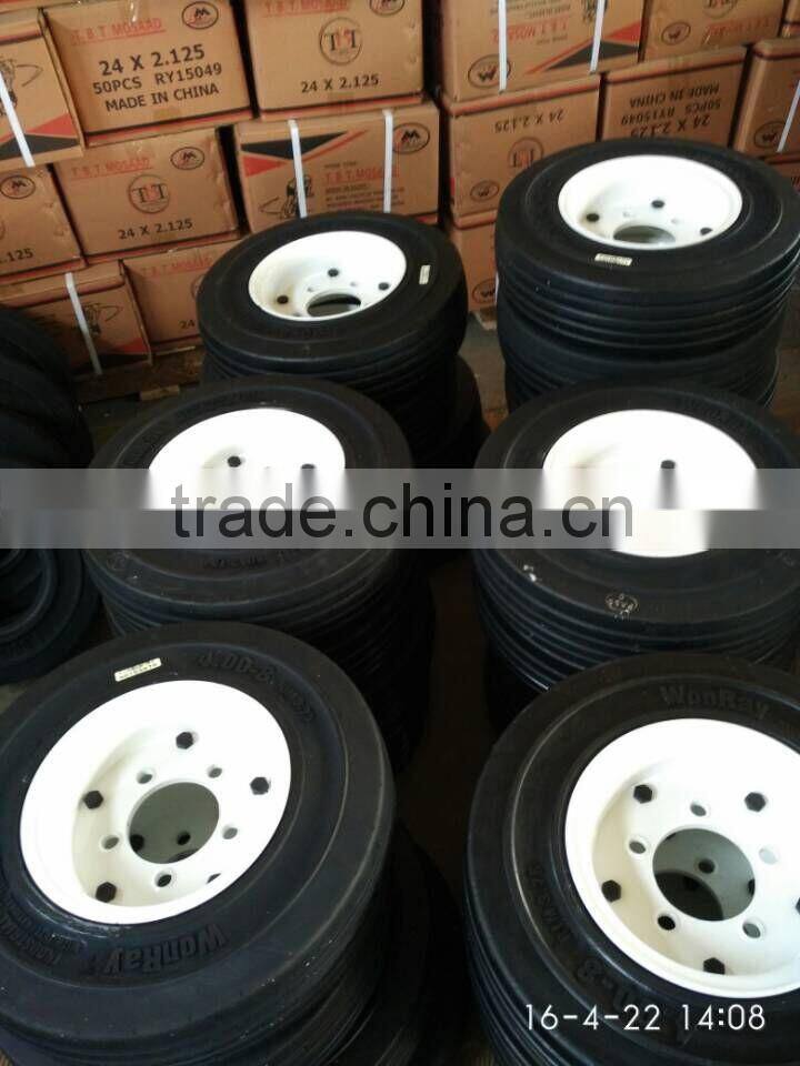 airport cargo carts tires 4.00-8 3.75 with long lasting rubber compound