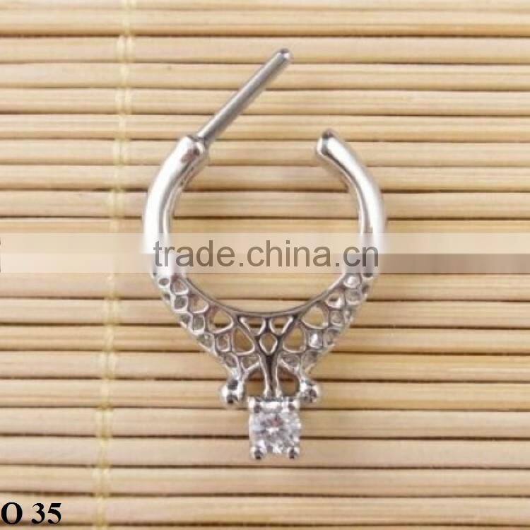 New design hollow out of high-grade nose ring jewelry O 35