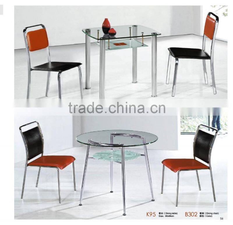 for 4 people extendable glass dining table factory sell directly YY31