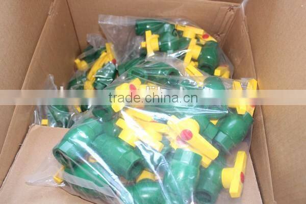 MACRO PP-R ball valve of dark green colour