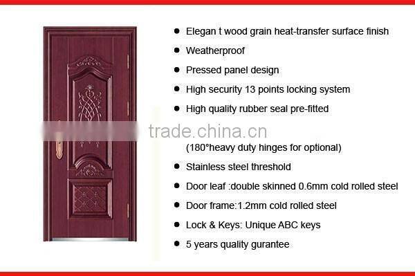 SC-S183 Security Imitate Purple Bronze Steel Doors