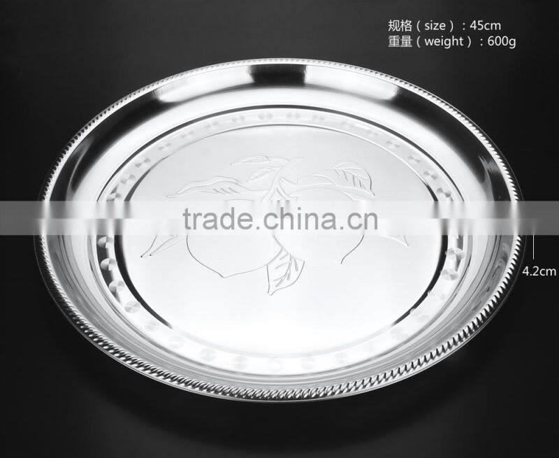 stainless steel cheap salad dinner plates made in china 2015 hot new product