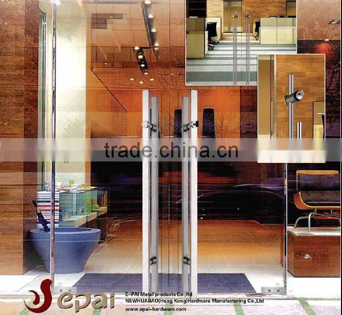 pull handle sliding door for mall door with lock
