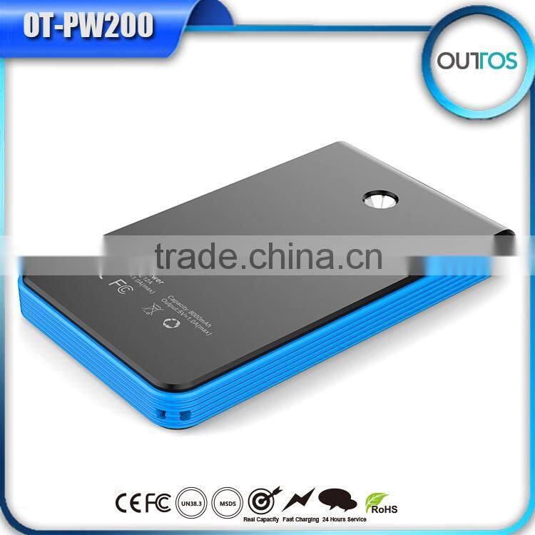 Wholesale solar cellphone charger, 6000mah solar power bank