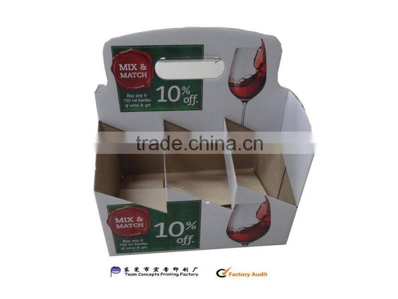 Made in Dongguan six bottles beer packaging box