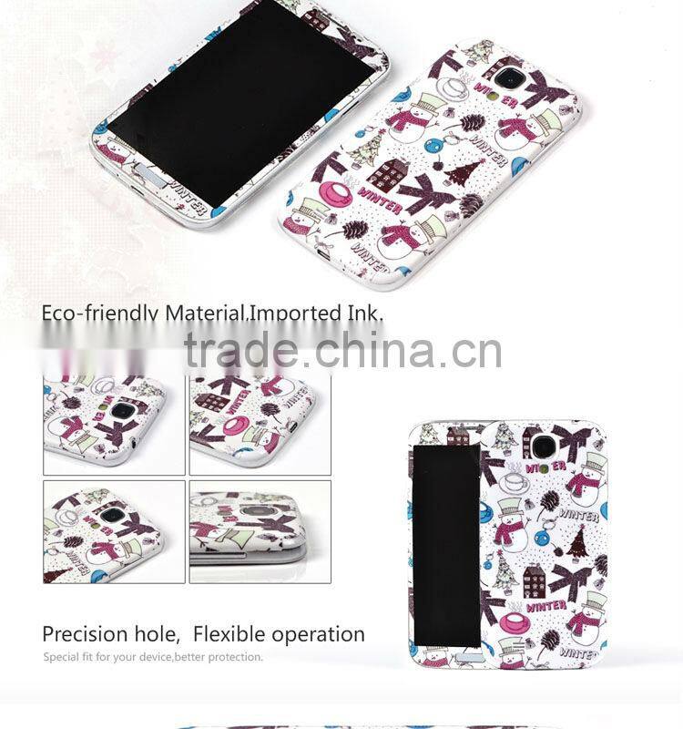 2014 for samsung s4 skin sticker cover with new design