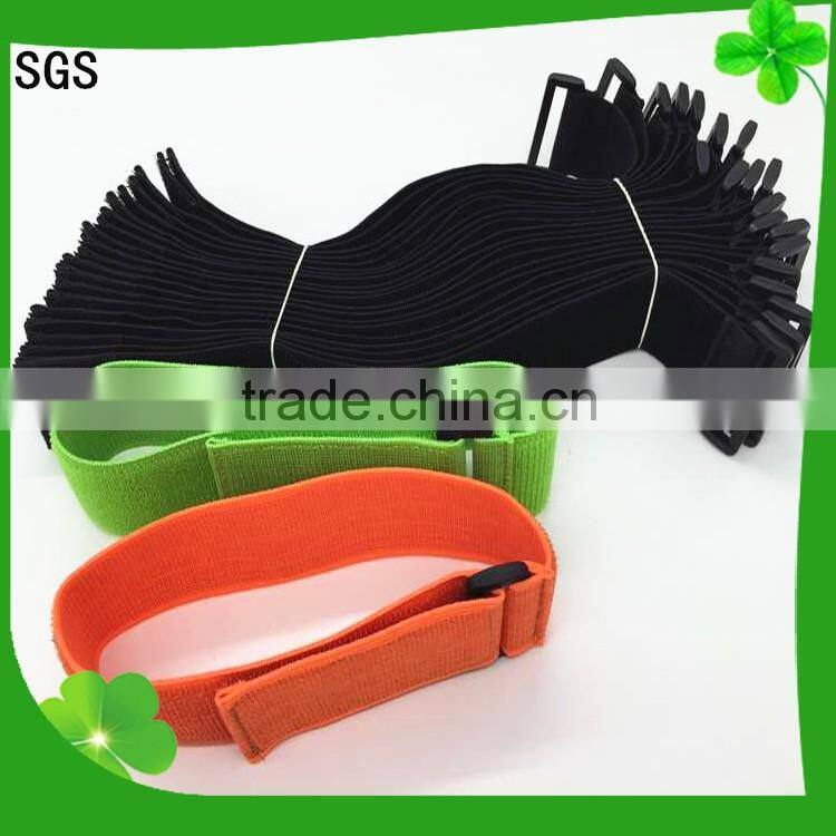 Nylon / Polyester elastic tape with hook and loop